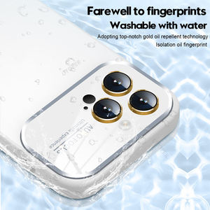 Bonnes affaires Antichoc Grande Fenêtre Mat Téléphone étui pour <span class=keywords><strong>iphone</strong></span> 15 11 13 12 <span class=keywords><strong>Pro</strong></span> <span class=keywords><strong>Max</strong></span> <span class=keywords><strong>14</strong></span> Plus Lentille Protection Liquide Silicone Couverture - Product Image 3