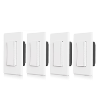 Plaque de Cadre d'Interrupteur Intelligent 220V Standard US en Aluminium, Accessoires de Décoration pour Interrupteur, Certifiée ROHS/ISO9001, Durable et Étanche