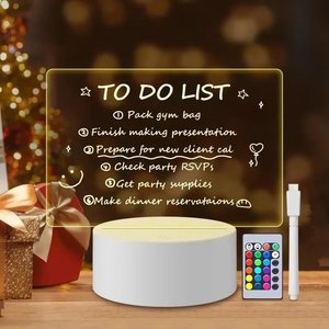Tableau d'affichage LED effaçable en acrylique transparent pour bureau, mémo, menu de café, affichage de messages de vente au détail, vente en gros - Product Image 3