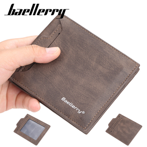 OEM da uomo portafoglio corto in pelle sintetica da uomo borsa Casual porta carte d'identità <span class=keywords><strong>pochette</strong></span> portamonete - Product Image 6