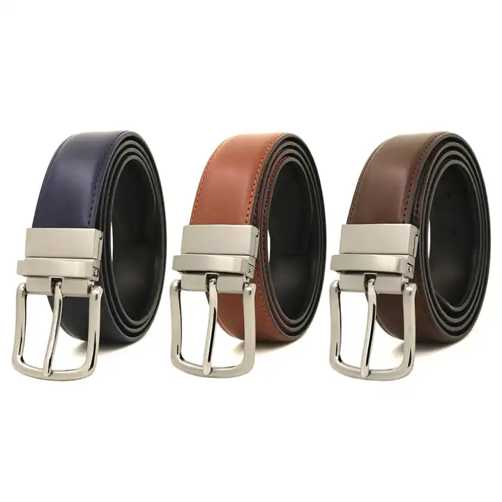 Wholesale LQbelt New Fashion Men Pin Buckle Belt Genuine Leather Reversible  Belts Two-color Rotating Buckle Wholesale OEM Factory Custom From  m.