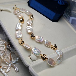 Colgante Bohemio de Plata Pura Impecable Wenchi Rich Wealthy de 12-13mm con Cuentas de Oro Natural Incrustadas y Acabado Dorado Brillante, Modelo 21058 - Product Image 2