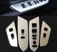 Garniture de moulage intérieur 3D garniture de style d'interrupteur de lève-vitre de voiture pour Mitsubishi Outlander 2016 2017 accessoires