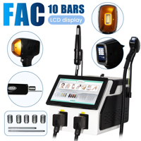 Appareil de beauté 2-en-1 pour l'épilation au laser diode et l'élimination des pigments de tatouage par picoseconde avec refroidissement par le froid 755 940 1064 808nm