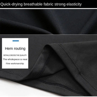 Chemises de compression personnalisées en gros, sous-vêtements de sport en polyester, chemise de fitness à manches longues pour hommes, chemise de compression pour hommes