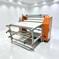 Prensa térmica rotativa de 1.2m con calentamiento por aceite, rollo a rollo, automática de alta velocidad para transferencia por sublimación, opcional con rebobinado automático y antidesviación
