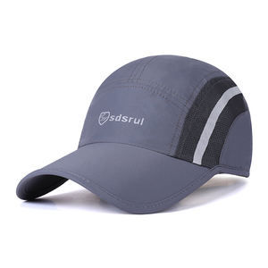 Topi <span class=keywords><strong>baseball</strong></span> tipis dan cepat kering untuk pria, pelindung matahari luar ruangan dan topi matahari bernapas, dibuat khusus dengan strip reflektif. - Product Image 2