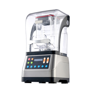 เครื่องคั้นน้ำผลไม้เชิงพาณิชย์กำลังสูง 2200 วัตต์ สีเงิน ความจุ 1.8 ลิตร เครื่องปั่นสมูทตี้สำหรับโรงแรม ผลิตภัณฑ์ไฟฟ้า 2-in-1 มีสินค้าในสต็อก - Product Image 3