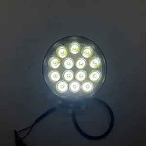 Wholesale 42W Thickness 50MM Round High And Low Beam Driving Lamp Waterproof Spotlight Trucks Excavator Car Led Work Light
