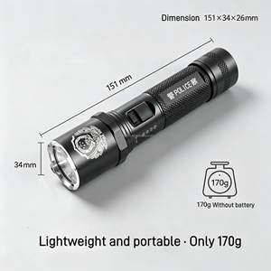 ไฟฉาย LED กันน้ำ IP66 พร้อมพอร์ต USB ซ่อนใน<span class=keywords><strong>ต</strong></span>ัว รองรับ<span class=keywords><strong>แบ</strong></span><span class=keywords><strong>ต</strong></span>เตอรี่ AAA/AA/<span class=keywords><strong>18650</strong></span> สำหรับใช้งานในอุ<span class=keywords><strong>ต</strong></span>สาหกรรม - Product Image 3