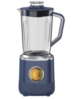Mixeur-broyeur à aliments en verre d'usine, 1,5 L, pot en verre/plastique, mixeur 2 en 1, presse-agrumes, machine à mélanger en acier argenté