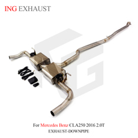 ING pour Mercedes Benz CLA250 2016 2.0T, échappement arrière en acier inoxydable avec silencieux à valve, pièces de performance automobile