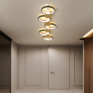Moderna semplice lampada da soffitto Nordic LED creativa striscia lunga <span class=keywords><strong>lampadario</strong></span> acrilico applicabile al <span class=keywords><strong>corridoio</strong></span> camera da letto soggiorno lampade - Product Image 2