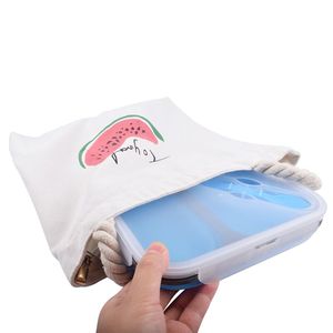 BPA Miễn Phí Silicone Hình Chữ Nhật Hình Dạng Đóng Mở Microwavable 1-3l Công Suất Duy Nhất Tier Xách Tay Thực Phẩm Bento Hộp Lưu Trữ Ăn Trưa - Product Image 2