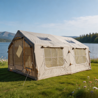 Tente de maison gonflable en PVC personnalisable avec tissu Oxford imperméable pour le glamping de luxe et les activités de fête en plein air
