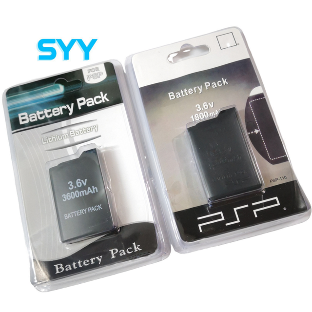 SYY 1800mAh 3600mAh 3.6V Rechargeable Lithium Ion Battery for PSP 1000