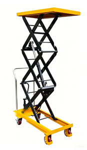 Plataforma elevadora hidráulica de tijera simple con capacidad de carga de 500 kg y certificación CE - Product Image 4