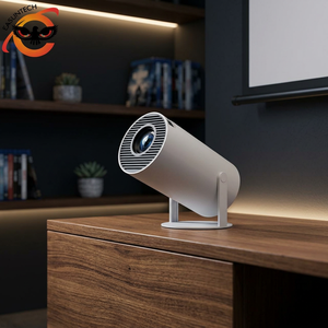 390 ANSI Lumens Smart Projector with 180 Degree Rotating <b>Stand</b> 720P Native 4K Support for Ceiling 31 - Product Image 2