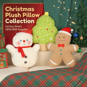 Arbre de Noël Gingerbread Figure Christmas Story Coussin Canapé Coussin Poupée Eve Décoration Cadeau - Product Image 1