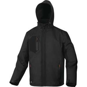 DELTA PLUS-Parka noire en polyester stretch mécanique ARENNOGT-imperméable et respirante-VESTES DE TRAVAIL EAN 3295249263102 - Product Image 3