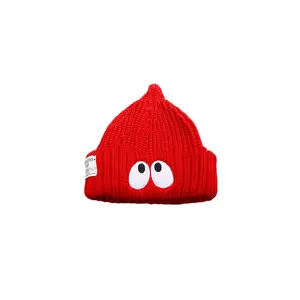 Gorrito acrílico de algodón 100%, bordado, gorros de invierno