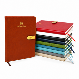 Libreta de Negocios A5 con Tapa Dura de Cuero PU, Encuadernación Térmica, 80gsm, con Logotipo Personalizado, Regalo Corporativo, OEM - Product Image 1