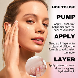 Base de maquillage hydratante personnalisée avec logo, <span class=keywords><strong>primer</strong></span> visage en gel, marque privée, minimiseur de pores, <span class=keywords><strong>primer</strong></span> hydratant pour le visage - Product Image 4