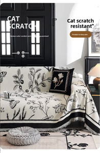 Copridivano in Stile Retrò Francese con Motivi Floreali, Rivestimento Completo in Ciniglia, Cuscino Versatile per Tutte le Stagioni, Tocco Lussuoso e Raffinato - Product Image 6