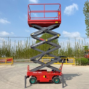 Mesa elevadora de tijera móvil eléctrica pequeña para un hombre de 4-18m Elevador tipo tijera aérea hidráulica - Product Image 2