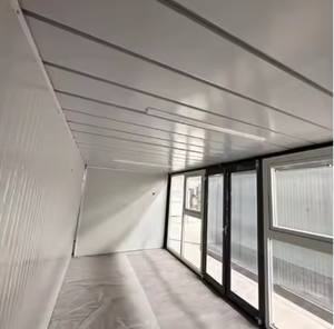 Casa Prefabricada Moderna de Lujo de 2 Pisos con Balcón y Sistema de Muro Cortina de Vidrio a Gran Escala para Jardín y Patio Trasero - Product Image 3