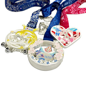 निः शुल्क डिजाइन कस्टम धातु 3 डी जस्ता मिश्र धातु टेबल टेनिस अचार पदक रोटेट - Product Image 3