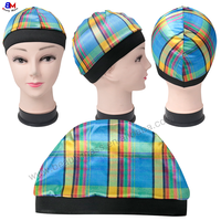 Nouvelle arrivée Haïti drapeau personnalisé vague casquette Satin bande élastique soyeux vague casquette hommes confortable