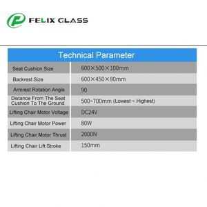 Sillón de Optometría Eléctrico con Elevación FELIX OPTICAL CP-310B con Elevación Oftálmica Combinada y Mesa de Vidrio Óptico 110V/220V - Product Image 4