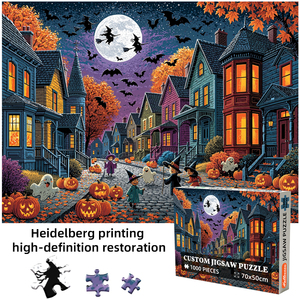 <span class=keywords><strong>Puzzle</strong></span> di Halloween Personalizzato <span class=keywords><strong>da</strong></span> 1000 Pezzi, Scena di Villaggio Sinistro per Adulti, Regalo di Halloween, <span class=keywords><strong>Puzzle</strong></span> di Carta all'Ingrosso - Product Image 2