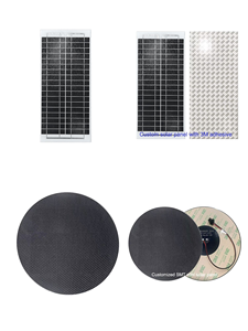 Panel Solar Pequeño <span class=keywords><strong>de</strong></span> Fácil Instalación, Forma Personalizada, Tecnología Sunpower ETFE SMT, 1W 2W 5W 10W, con Adhesivo VHB 3M - Product Image 1