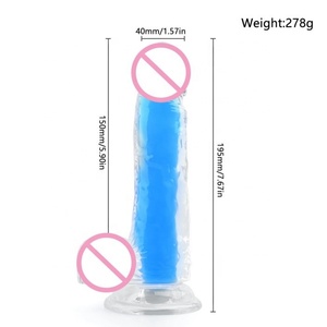 Vibrador <span class=keywords><strong>Dildo</strong></span> Colorido de Silicone Macio à Prova d'Água para Mulheres, Brinquedo Sexual Adulto - Product Image 3