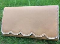 Dompet Wanita Kulit 100 Pcs yang Dapat Disesuaikan, Tempat Ponsel, Tas Selempang, Dompet Kartu Kredit Panjang Tipis, Dompet Koin Minimalis Lucu