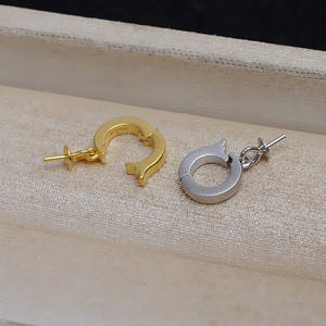 Pendentif en argent Wenchi S925 avec boucle de carte pour femme, avec plateau vide en perle, accessoires de bijoux faits à la main, modèle 14081 - Product Image 4