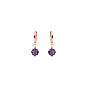 ต่างหูเงินแท้ 925 ประดับอเมทิสต์ จากตุรกี - Product Image 2