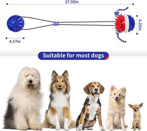 Jouet interactif pour chien pour mâcheurs agressifs avec ventouse, jouet de puzzle indestructible pour distribuer des friandises, balle pour chiens - Product Image 5