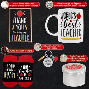 2024 Set regalo personalizzato per insegnanti per donne <span class=keywords><strong>regali</strong></span> di apprezzamento dell'insegnante da parte dello studente che ringraziano il cestino dei <span class=keywords><strong>regali</strong></span> dell'insegnante alla rinfusa - Product Image 3