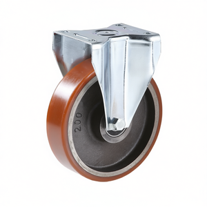 Roue avec noyau en fonte et plaque de support fixe, série robuste - Product Image 2