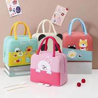 Sac à déjeuner isotherme pour enfants 600D, motif dessin animé, imperméable, avec doublure en aluminium pour pique-nique en extérieur, vente en gros