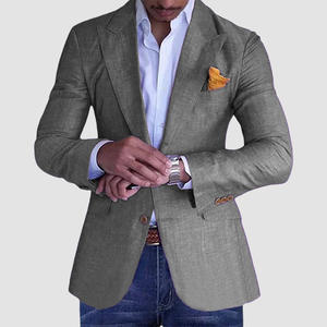 أنيق أخضر داكن للرجال بقصة ضيقة بذلة رسمية للعريس أزياء مخصصة للزفاف والحفلات الموسيقية بليزر - Product Image 4