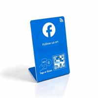 Carte de révision NFC avec code QR, carte intelligente personnalisée pour les commentaires des clients