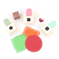 Perforatrice à papier carrée de haute qualité pour enfants, artisanat manuel, métal ABS, taille du trou de 1,5 pouces, personnalisable, colorée, KAMEI KM-8710