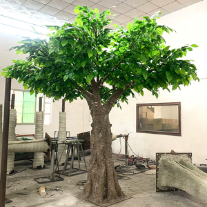 Giả cây đa cho trong nhà hoặc ngoài trời trang trí 3 mét cây nhân tạo giả bên ngoài cây xanh đám cưới 4m trong nhà <span class=keywords><strong>ficus</strong></span> nhà máy - Product Image 3