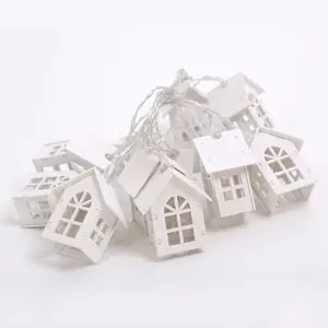2021 Newest Small House LED String Decoration Lamp Wooden House Decorative Lights For Holiday Christmas New Year Christmas