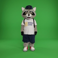 Costumes de mascotte personnalisés de raton laveur pour événements de marque