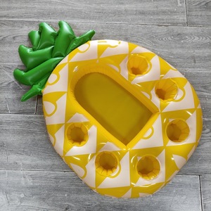 Soporte para vasos con forma de piña, flotador inflable de aguacate para piscina, mesa bar enfriadora de cerveza para fiestas de verano en la playa - Product Image 6
